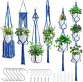 SFENNGPET Macrame Plant Hangers, handmade macromay plant hangers, indoor flower by SFENNGPET