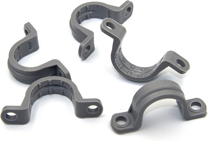 ISPINNER 12pcs 1/2 Inch PVC Pipe Straps, 2 Holes Plastic Conduit Strap - Image 4
