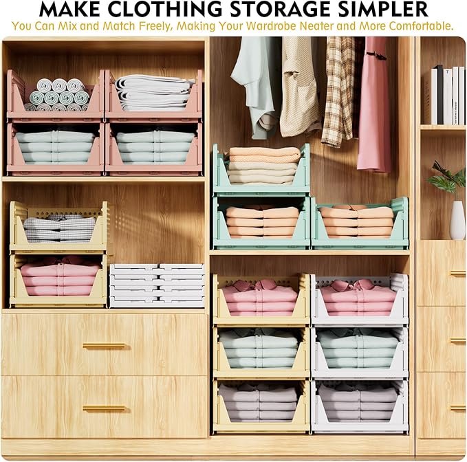 SNSLXH 5 Pack Closet Organizer Basket, Closet Organizers and Storage, - Image 4