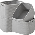 ICERZCZ Storage Baskets for Organizing & Shelves, Woven Cotton Rope by ICERZCZ