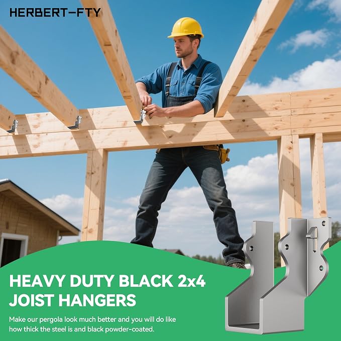 Heavy Duty 2X4 Joist Hanger 14 Gauge LU24 Galvanizing Face Mount Joist Hangers - Image 4