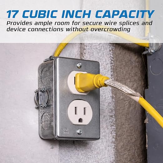 4 Pack - 4x2” Rectangle Steel Electrical Box| 2-1/8" Deep Box - Image 4