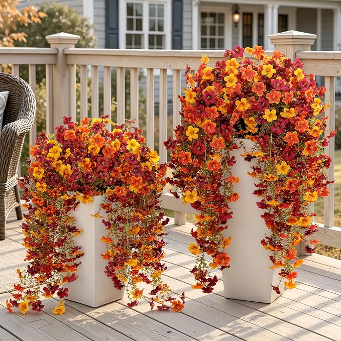4 Pcs Upgrade Big Artificial Hanging Fall Flowers - Image 2