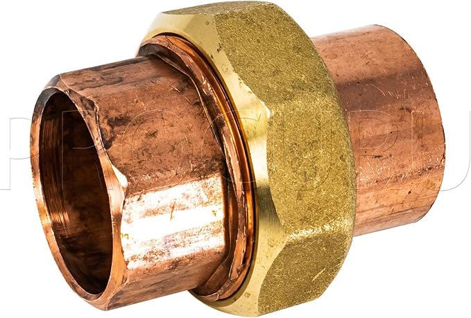 10-Pack 1-1/2 Inch Copper Union CxC Sweat Connection, Made in USA, Certified - Image 2