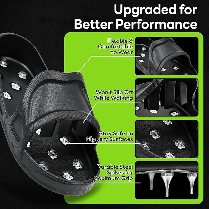 Epoxy Spike Shoes for Flooring, US Large Size | Sharp Spiked Shoes for Resinous - Image 4