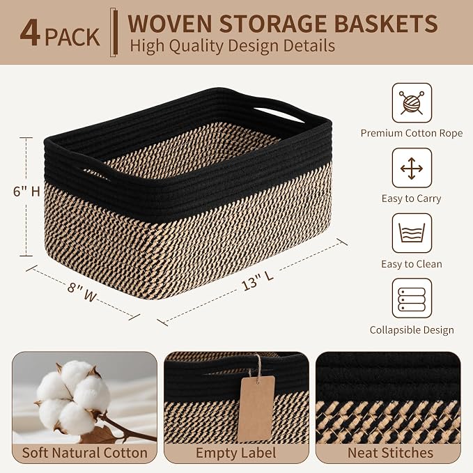 Goodpick 4 Pack Storage Baskets - Image 3
