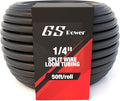 GS Power 1/4 Inch x 50ft Split Wire Loom Tubing, Split Cable Sleeve Cord by GSPower