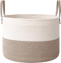 JMvicyroam 115L Extra Large Machine Washable Cotton Rope Blanket Basket | by JMvicyroam
