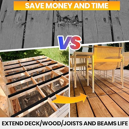 ADHES Deck Joist Tape, 6 Rolls Weather Resistance & Waterproof | Butyl Joist - Image 3