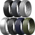 ThunderFit Men's Silicone Rings 10mm Wide 2.5mm Thick Rubber Bands, Breathable, Variety Multipack 1-10
