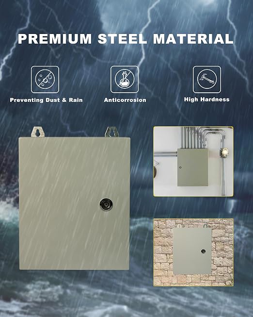 Waterproof Electrical Enclosure 8 x 8 x 6'', Outdoor Electrical Box Weatherproof - Image 5