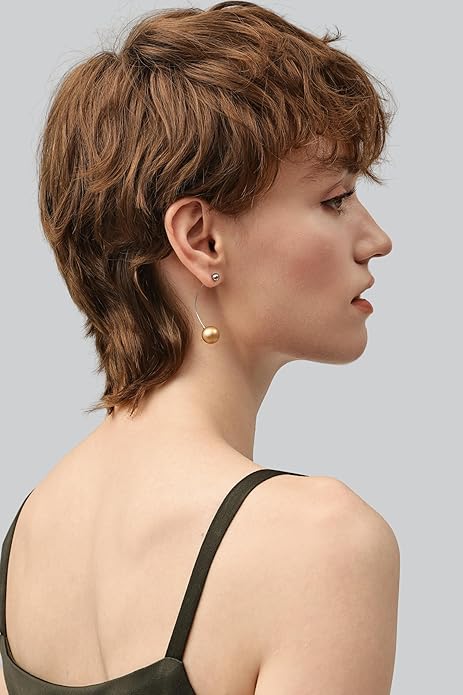 Trendy Long Thread Ball Dangle Earrings Set for Women, Colorful Drop Earrings, 6/16 Pcs DIY Interchangeable Aluminum Alloy Beads, Titanium Ear Hooks, Lightweight and Sensitive Ear Friendly