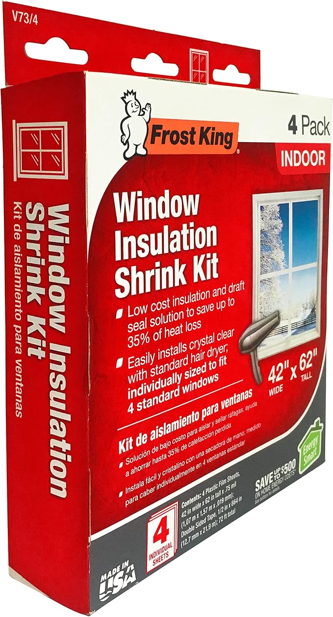 Frost King V73/4T Shrink Film Window KIT, Transparent - Image 3