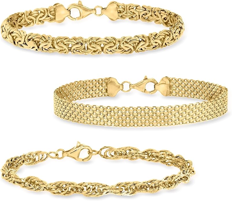 Ross-Simons Jewelry Set: 3 Link Bracelets