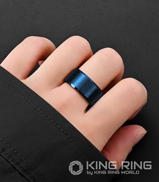 King Ring Tungsten 4/6/8/10mm Rings – Super Polished Matt Finish Tungsten Rings – Designed in USA