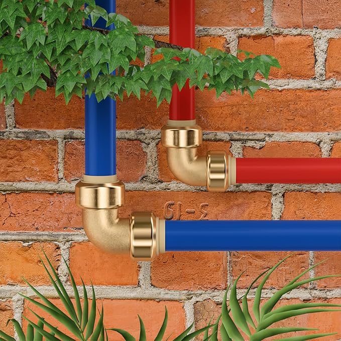Pex Fitting 1/2" Pex Fittings PushFit Elbow 90-Degree Fitting 1/2" Elbow - Image 3