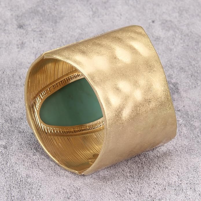 Gold Cuff Bracelet for Women Silver Beaded Bracelets Open Bangle Stackable Stretch Bead Bracelet Boho Jewelry Gifts for Wife Couple