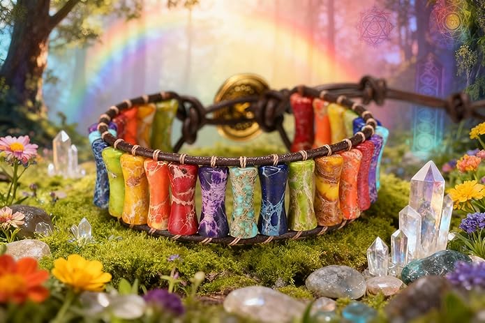 Chakra jewelry gifts Bracelets for Women，Handmade Natural Stone Healing Bracelets，hippie boho Friendship gifts Jewelry for women