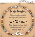 TONY & SANDY Friend Gifts for Women, Unique Valentine's Day Gifts for Her, Sister Gifts from Sister, Wave Bracelet, Christmas Birthday Gifts for Women, Bestie Friendship Bracelets