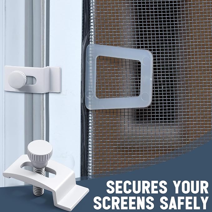Blulu 24 Pcs T 8726 1/4 Inch Aluminum Storm Door Panel Clip Storm Window Screen - Image 5