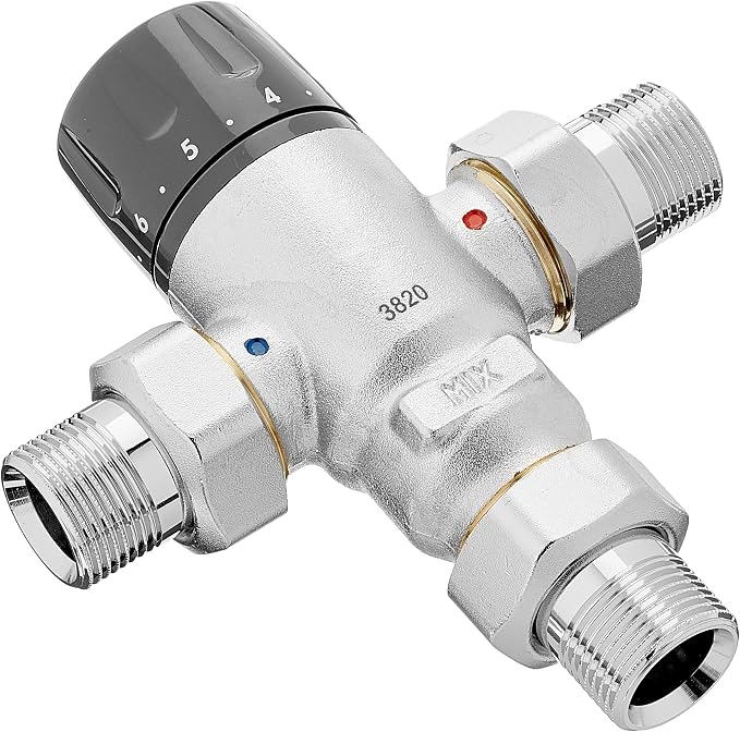 Caleffi 521500 Adjustable Thermostatic Mixing Valve 3/4 Inch 30-65 °C Anti-scale - Image 6