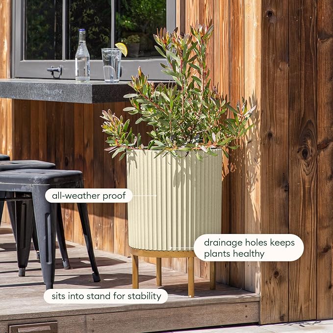 Veradek Demi Series Round Planter w/ Stand - Image 7