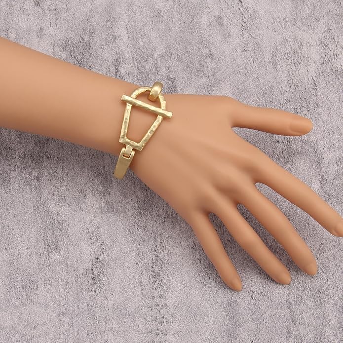 Gold Cuff Bracelet for Women Silver Beaded Bracelets Open Bangle Stackable Stretch Bead Bracelet Boho Jewelry Gifts for Wife Couple