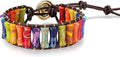 Chakra jewelry gifts Bracelets for Women，Handmade Natural Stone Healing Bracelets，hippie boho Friendship gifts Jewelry for women