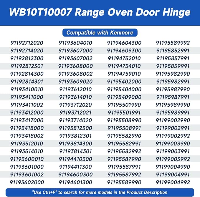 WB10T10007 Oven Door Hinge Compatible - Image 6