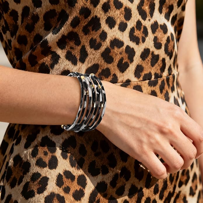 Wrapped Bracelets for Women,Leather Bracelet,Boho Bracelets for Women,Multi-Layer Pearl Crystal Bracelet Bangle Jewelry