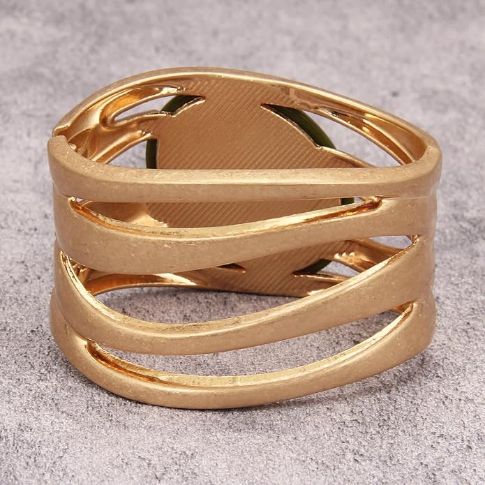 Gold Cuff Bracelet for Women Silver Beaded Bracelets Open Bangle Stackable Stretch Bead Bracelet Boho Jewelry Gifts for Wife Couple