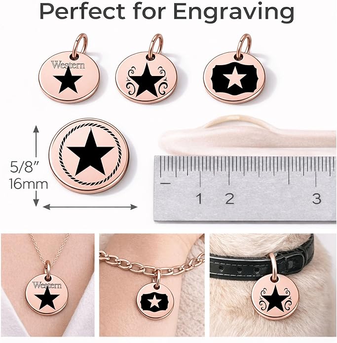 SM Design Western Charm Set of 4 – Stainless Steel Western Charms for Bracelets & Necklaces – Cowgirl, Ranch & Country Style Jewelry Charms – Western Gift for Women & Moms