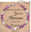 TONY & SANDY Tiny Beaded Bracelets for Women, Sometimes You Forget You're Awesome Gift, Unique Gifts for Women, Mom, Daughter, Wife, Coworker, Best Friend, Bestie, Granddaughter