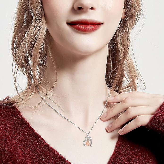 Violinist Necklace Sterling Silver Music Crystal Jewelry Saxophone Cello Violin Piano Flute Music Note Necklace Music Gifts for Women Girl Daughter