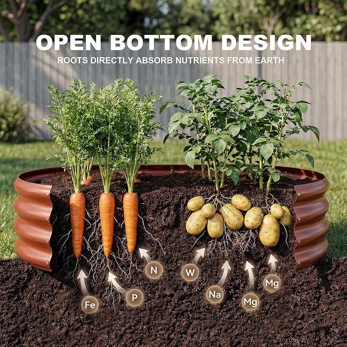Land Guard 2 Pcs 6ft Metal Raised Garden Bed - Image 7