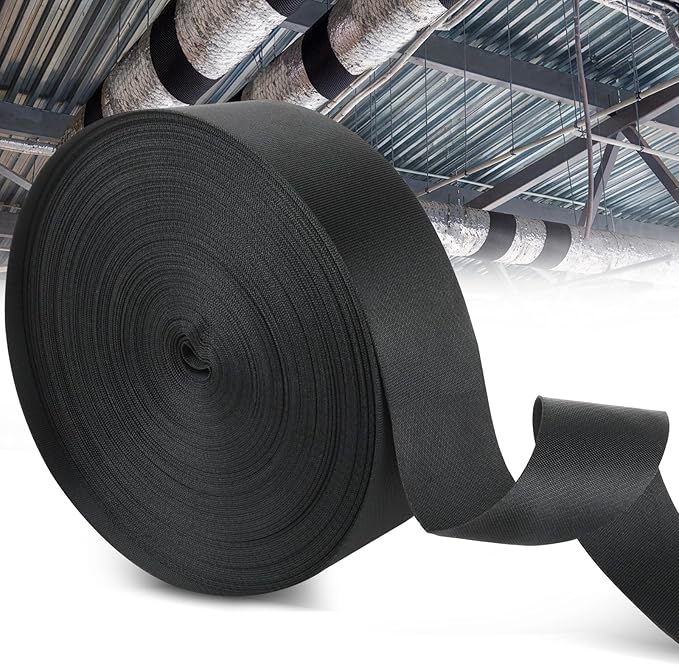 148Ft HVAC Duct Strap, Tight-Weave Nylon Duct Support Webbing, Heavy Duty Duct by Unknown