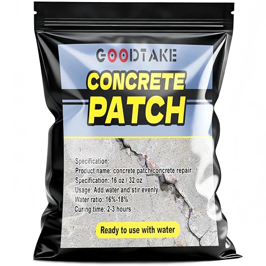 GOODTAKE Concrete & Cement Crack Filler, 10 Pounds Concrete Repair & Patch by GOODTAKE
