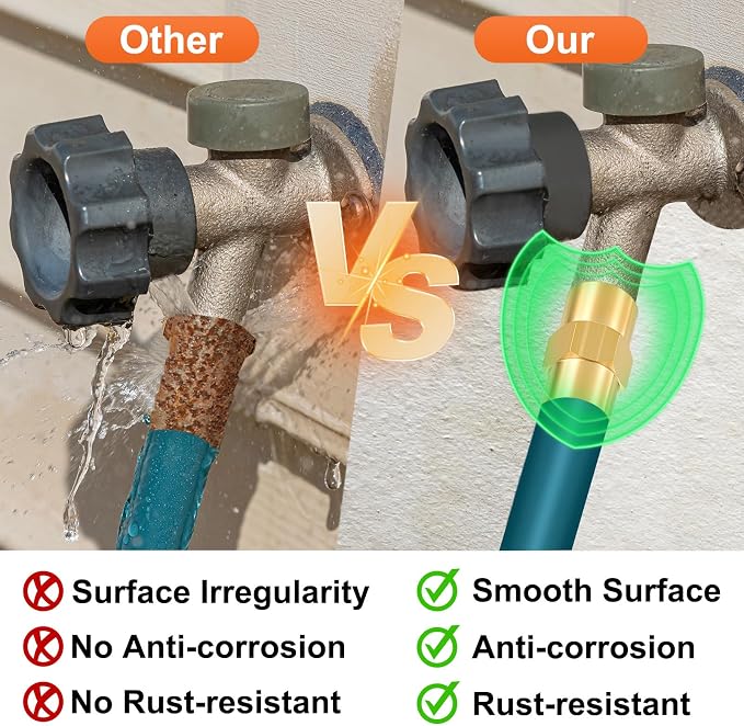 4 Pack Male to FeMale Adapter, 3/8" NTP Male x 1/4" NTP Female Threaded Brass - Image 6