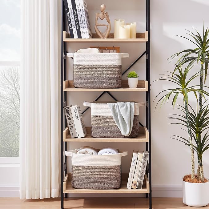 OIASKET Storage Baskets for Organizing, Woven Baskets for Shelves, Rectangle - Image 3