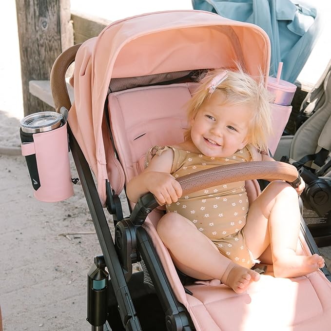 Veer Switch&Roll Stroller with Leather Grips and Leather Bumper Bar | 4 Wheel All-Terrain Stroller with Switchback Seat | Shock Absorbing, Durable, Maneuverable, Collapsible