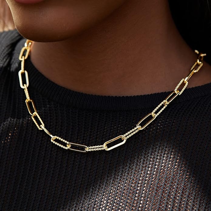 Dainty Layered Choker Necklace 18k gold Plated Y Pendant Commemorative coin Necklace Multilayer Bar Disc Necklace Adjustable Layering Choker Necklaces fashion jewelry for Women Girls