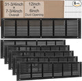 Blulu 6 Pack Fit for 30 x 6 Inch Duct Opening Return Air Vent Cover by Blulu