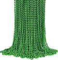 72 PCS St. Patricks Day Beads Necklace, Christmas Bead Necklaces, Green Mardi Gras Beads, 33 Inch Green Bead Necklaces for Mardi Gras St. Patricks Day Day Christmas Festive Events, Party Favors