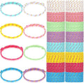 Remerry 168 Pcs Friendship Bracelets Adjustable Woven Rope Bracelets Bulk Valentine's Day Birthday Party Favors & Goodie Bag Stuffers, 8 Assorted Colors(Candy Colors)