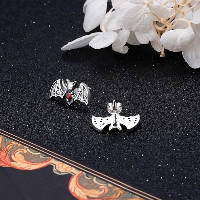 FLYOW 925 Sterling Silver Cute Animal Jewelry Hummingbird/Butterfly/Wolf/Corgi/Cat/Snake/Spider/Bat/Penguin/Bear/Opossum/Frog/Guinea Pig for Women Mother Friend Animal Lovers