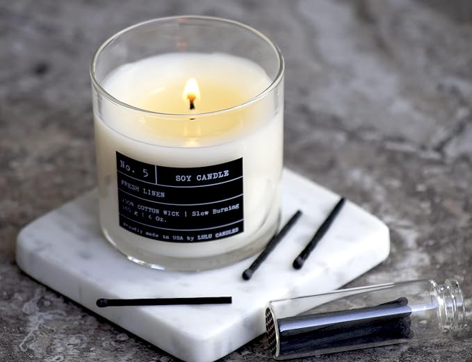 Lulu Candles | Jasmine & Apple | Smells Fresh & Fruity | Luxury Scented Soy Jar - Image 2