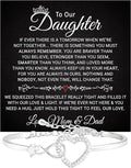 Daughter Infinity Heart Bracelet, Daughter Jewelry Gift From Mom or Dad with Message Card and Box Meaning