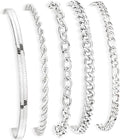 Gold Bracelets Set for Women Stack, Dainty Thick Bracelets Stack for Women Trendy, Simple Thin Gold Plated Cuff Stackable Bracelets With Beaded Cuban Paperclip Snake Rope Bangle Hand Chain Jewelry Gifts for Women Non Tainish