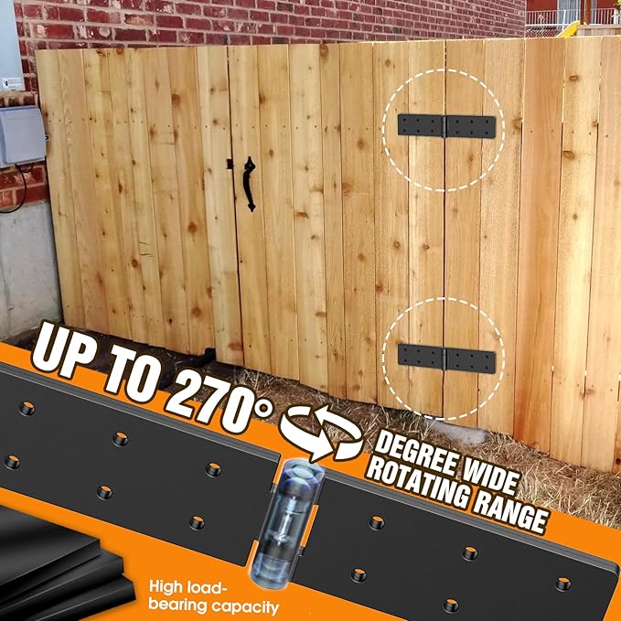 Pisman Heavy Duty Gate Hinges 270° Adjustable, butt folding hinge - Image 3