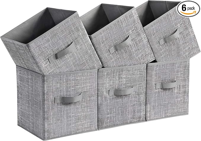 SONGMICS Storage Cubes, 11-Inch Foldable Closet Organizers | Non-Woven Fabric by Unknown